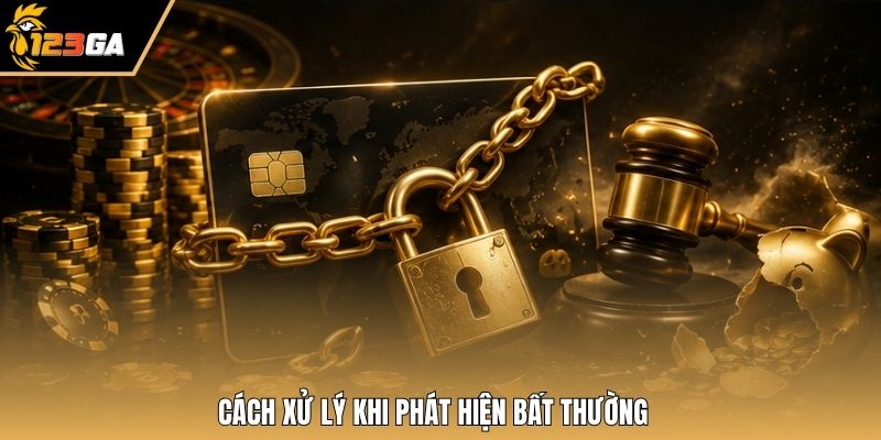 Cách xử lý khi phát hiện bất thường