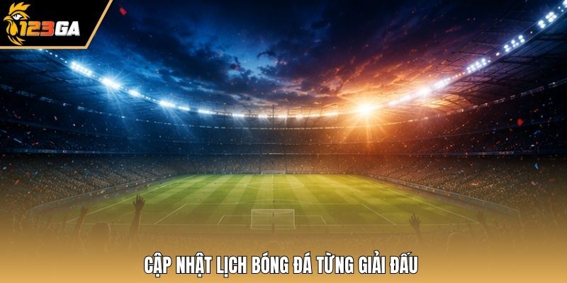 Cập nhật lịch bóng đá từng giải đấu