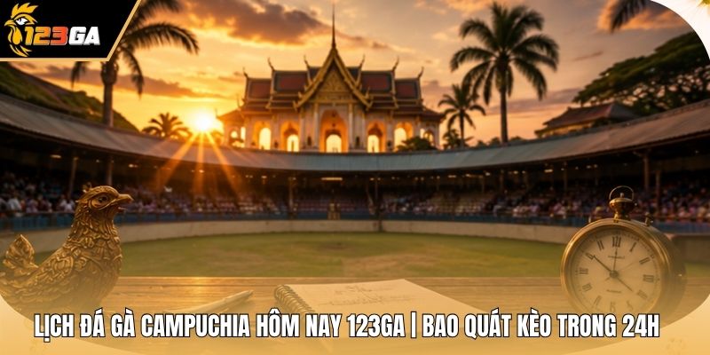 Lịch Đá Gà Campuchia Hôm Nay 123GA | Bao Quát Kèo Trong 24H