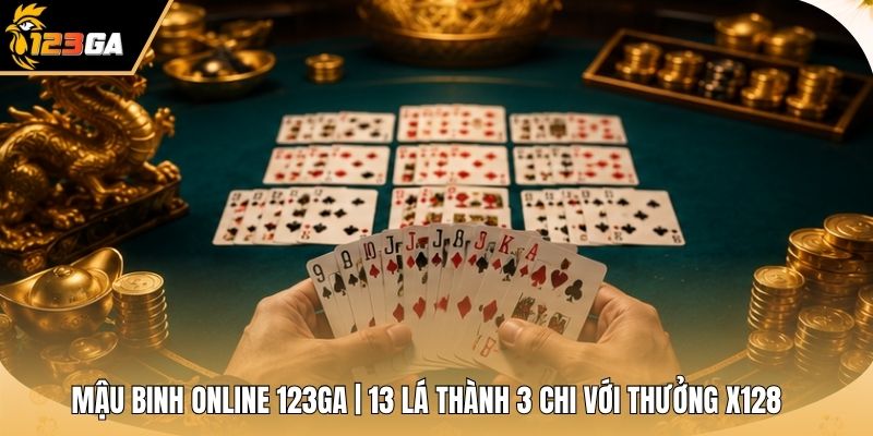 Mậu Binh Online 123GA | 13 Lá Thành 3 Chi Với Thưởng X128